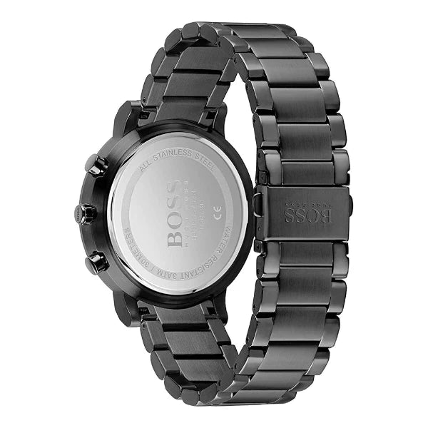 Hugo Boss Integrity Black Dial Black Steel Strap Watch for Men - 1513780 Watches Hugo Boss   