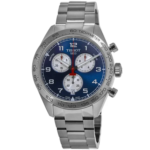 Tissot PRS 516 Chronograph Blue Dial Stainless Steel Watch for Men - T131.617.11.042.00 Watches Tissot   