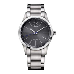 Calvin Klein Bold Grey Dial Silver Steel Strap Watch for Men - K2241107 Watches Calvin Klein   