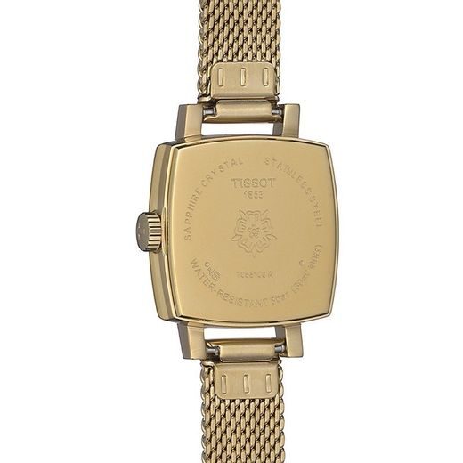 Tissot Lovely Square Gold Mesh Bracelet Watch For Women - T058.109.33.031.00 Watches Tissot   