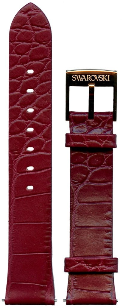Swarovski Era Journey Red Dial Red Leather Strap Watch for Women - 5416701 Watches Swarovski   