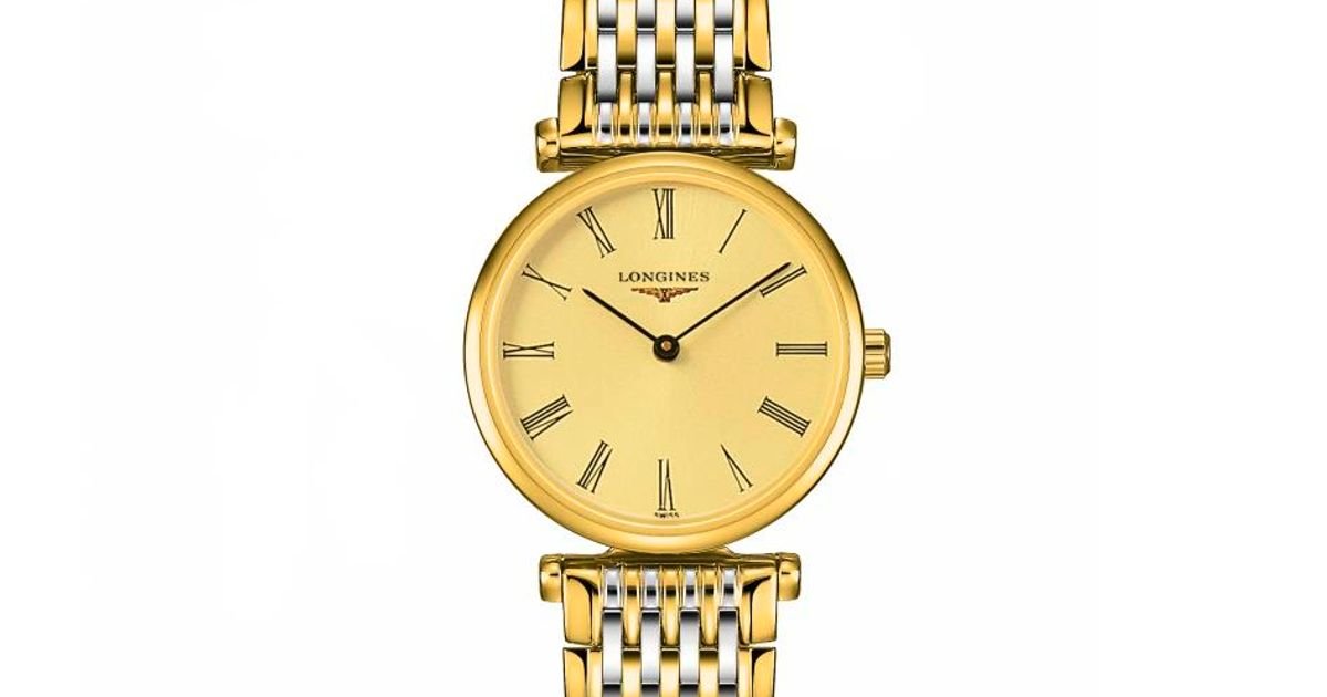 Longines La Grande Classique de Longines Gold Dial Two Tone Steel Strap Watch for Women - L4.209.2.31.7 Watches Longines   