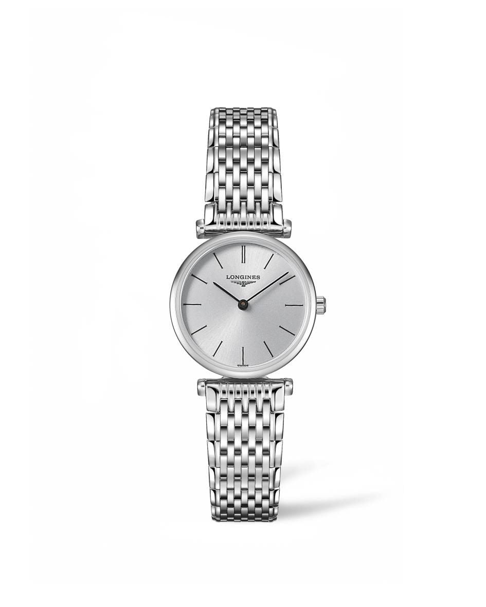 Longines La Grande Classique De Longines Silver Dial Silver Mesh Bracelet Watch for Women - L4.209.4.72.6 Watches Longines   