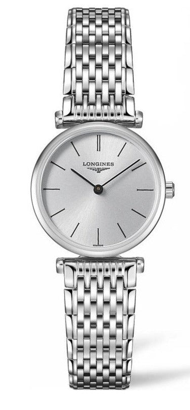 Longines La Grande Classique De Longines Silver Dial Silver Mesh Bracelet Watch for Women - L4.209.4.72.6 Watches Longines   