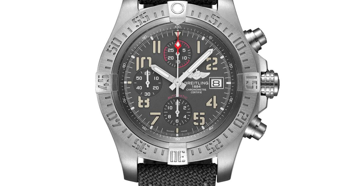 Breitling Avenger Bandit 45mm Anthracite Dial Black Nylon Strap Watch for Men - E13383101M1W1 Watches Breitling   