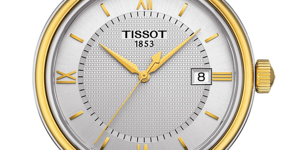 Tissot T Classic Bridgeport Silver Dial Two Tone Mesh Bracelet Watch For Men - T097.410.22.038.00 Watches Tissot   