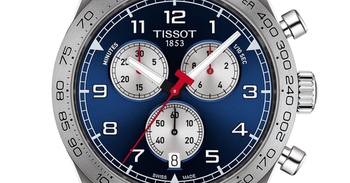 Tissot PRS 516 Chronograph Blue Dial Stainless Steel Watch for Men - T131.617.11.042.00 Watches Tissot   