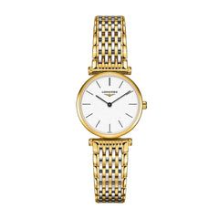 Longines La Grande Classique White Dial White Dial Two Tone Mesh Bracelet Watch for Women - L4.209.2.12.7 Watches Longines   