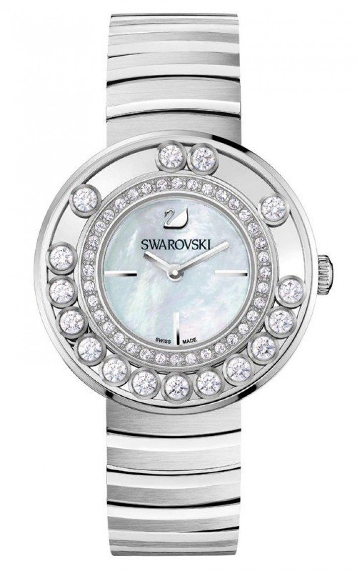 Swarovski Lovely Crystal Mother of Pearl Dial Silver Steel Strap Watch for Women - 1160307 Watches Swarovski   