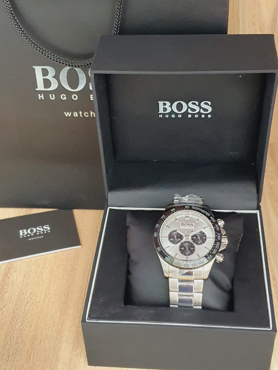 Hugo Boss Ikon White Dial Silver Steel Strap Watch for Men - 1512964 Watches Hugo Boss   