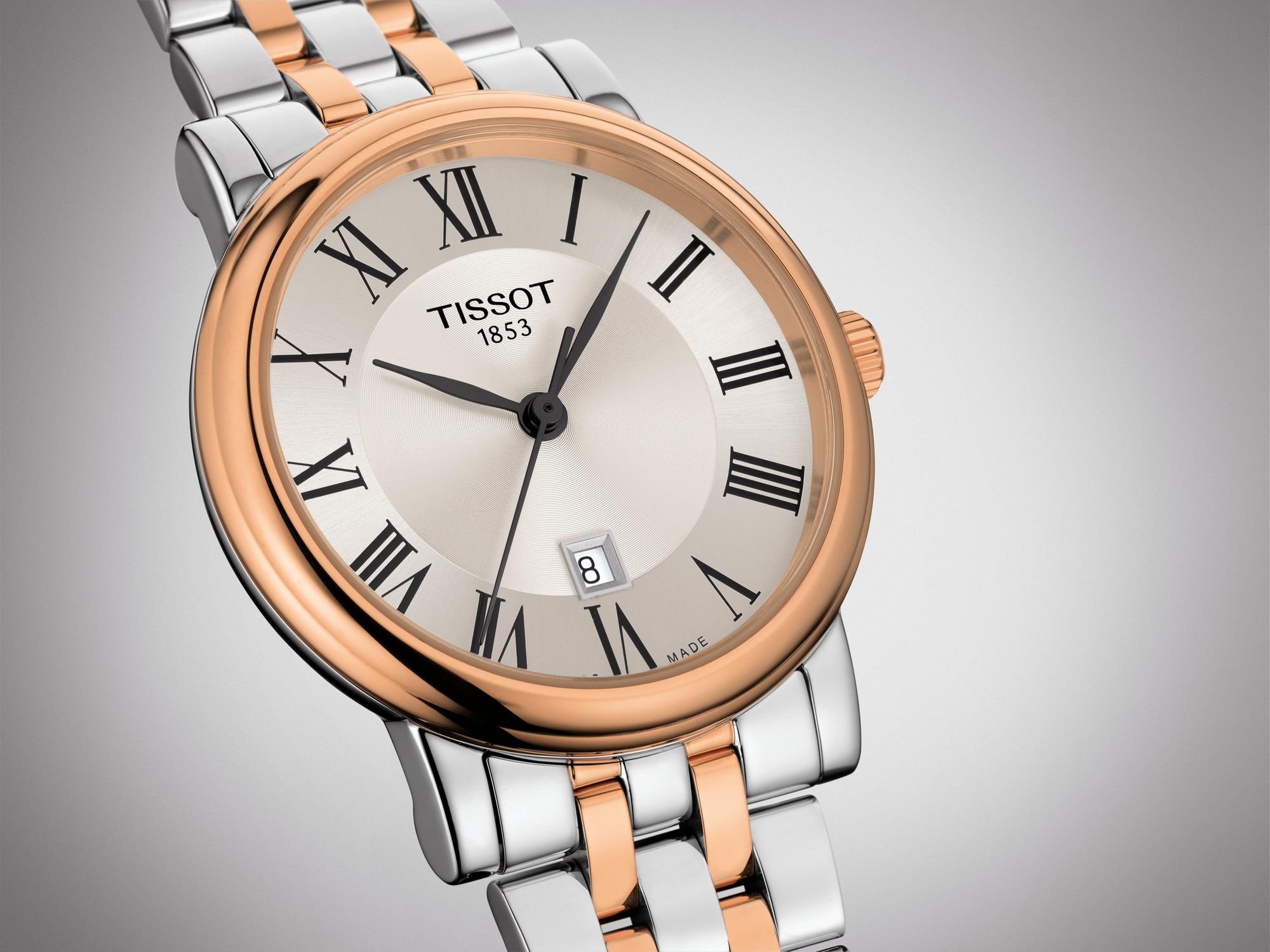 Tissot Carson Premium Lady Two Tone Watch For Women - T122.210.22.033.01 Watches Tissot   