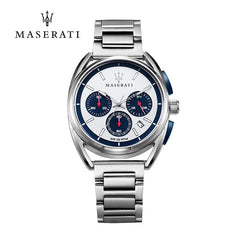 Maserati Trimarano Chronograph Silver Dial Silver Stainless Steel Strap Watch For Men - R8873632001 Watches Maserati   