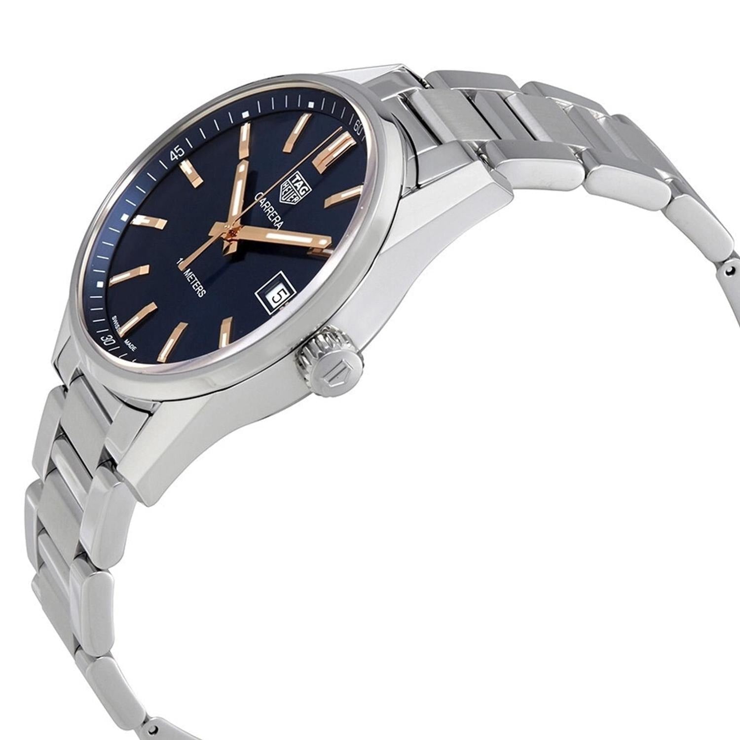 Tag Heuer Carrera Quartz Blue Dial Silver Steel Strap Watch for Women - WAR1112.BA0601 Watches Tag Heuer   