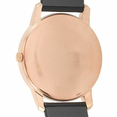 Calvin Klein City Quartz Black Dial Black Leather Strap Watch for Men - K2G2G6CZ Watches Calvin Klein   