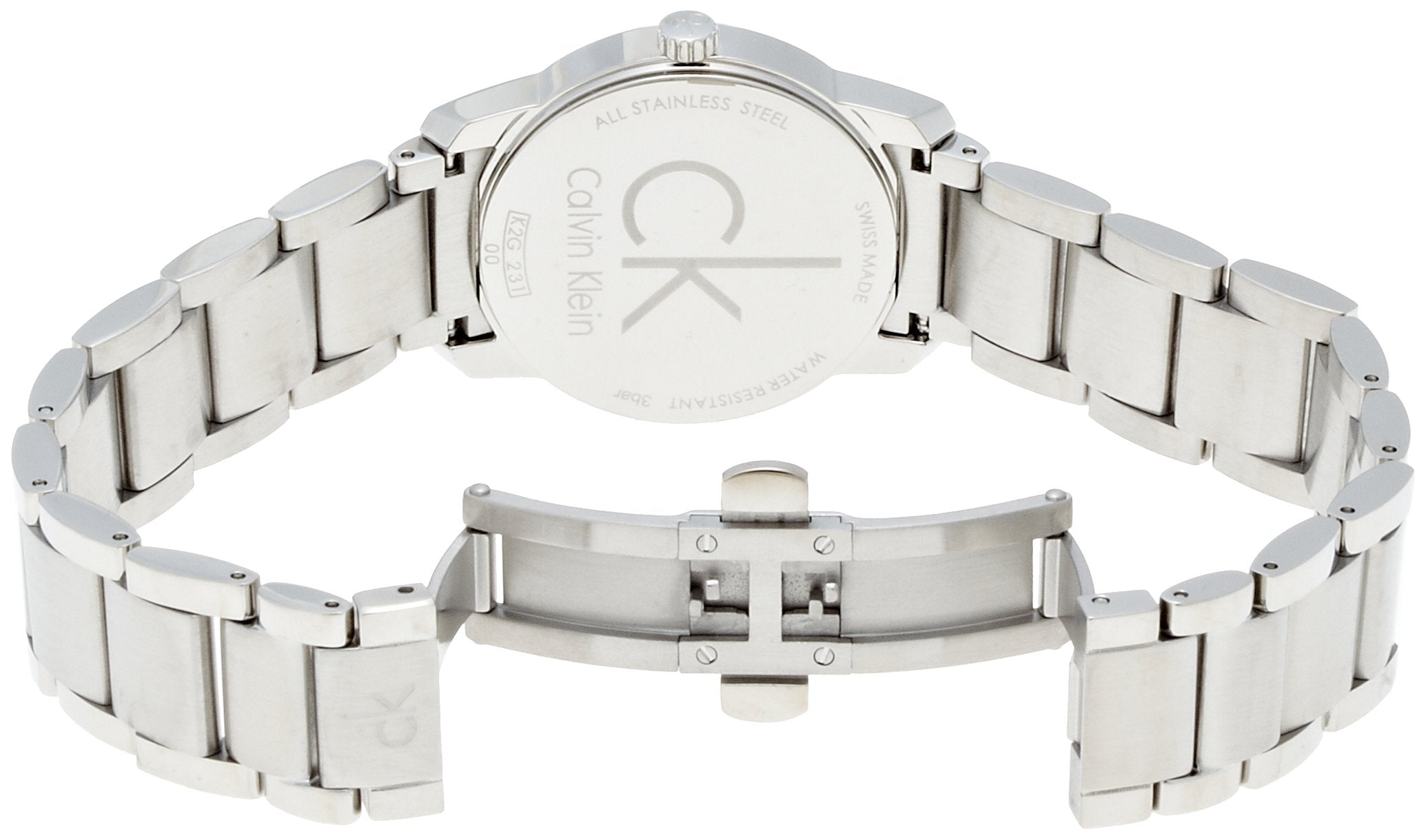 Calvin Klein City Silver Dial Silver Steel Strap Watch for Women - K2G23126 Watches Calvin Klein   