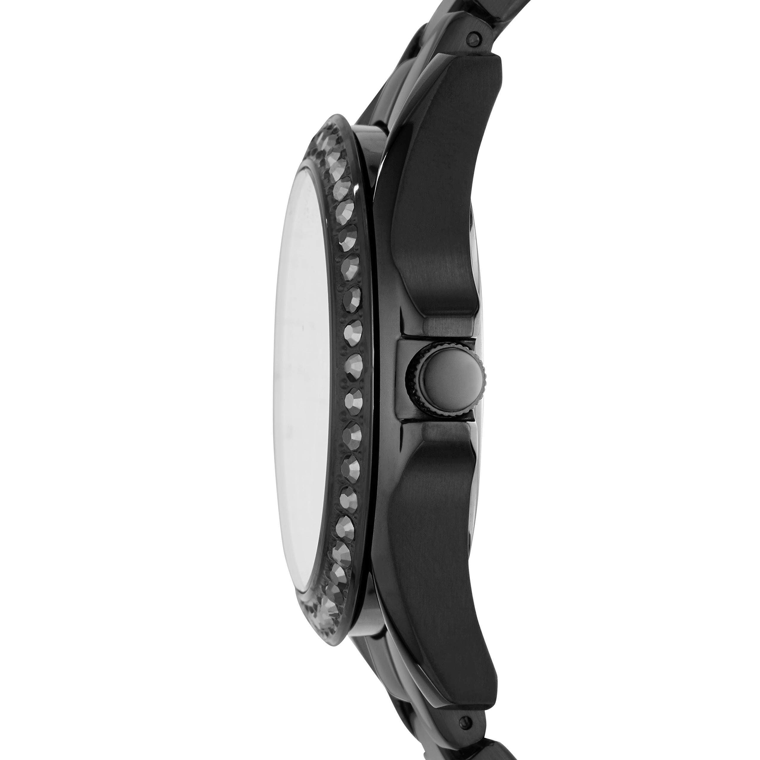 Fossil Riley Multifunction Black Dial Black Steel Strap Watch for Women - ES4519 Watches Fossil   