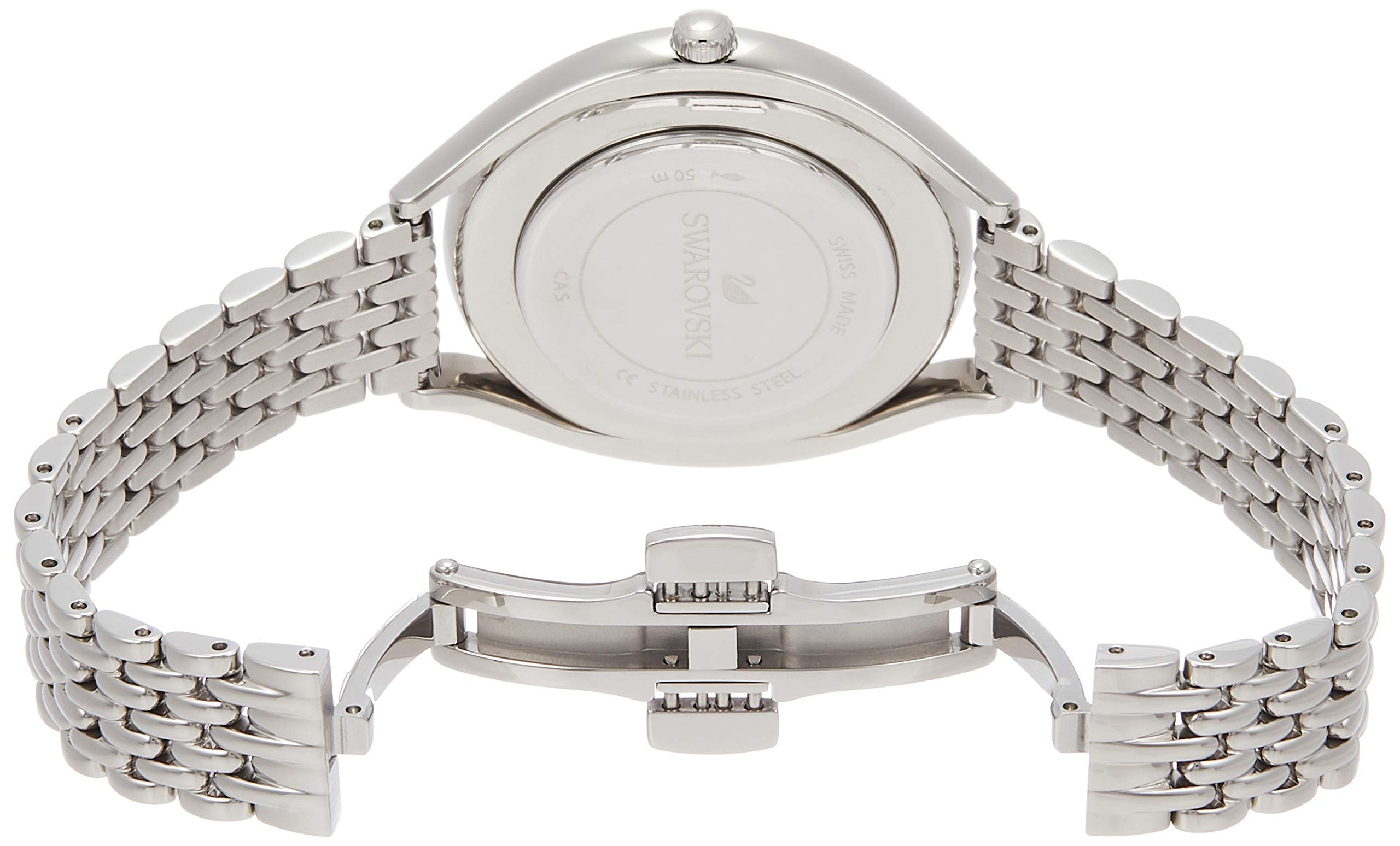 Swarovski Crystalline Aura Silver Dial Silver Steel Strap Watch for Women - 5519462 Watches Swarovski   