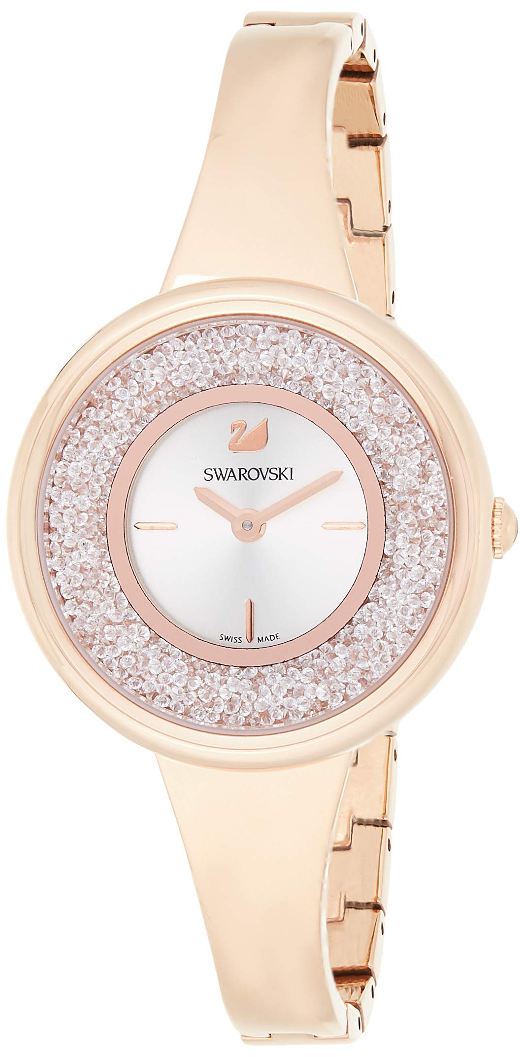 Swarovski Crystalline Bracelet White Dial Rose Gold Steel Strap Watch for Women - 5269250 Watches Swarovski   