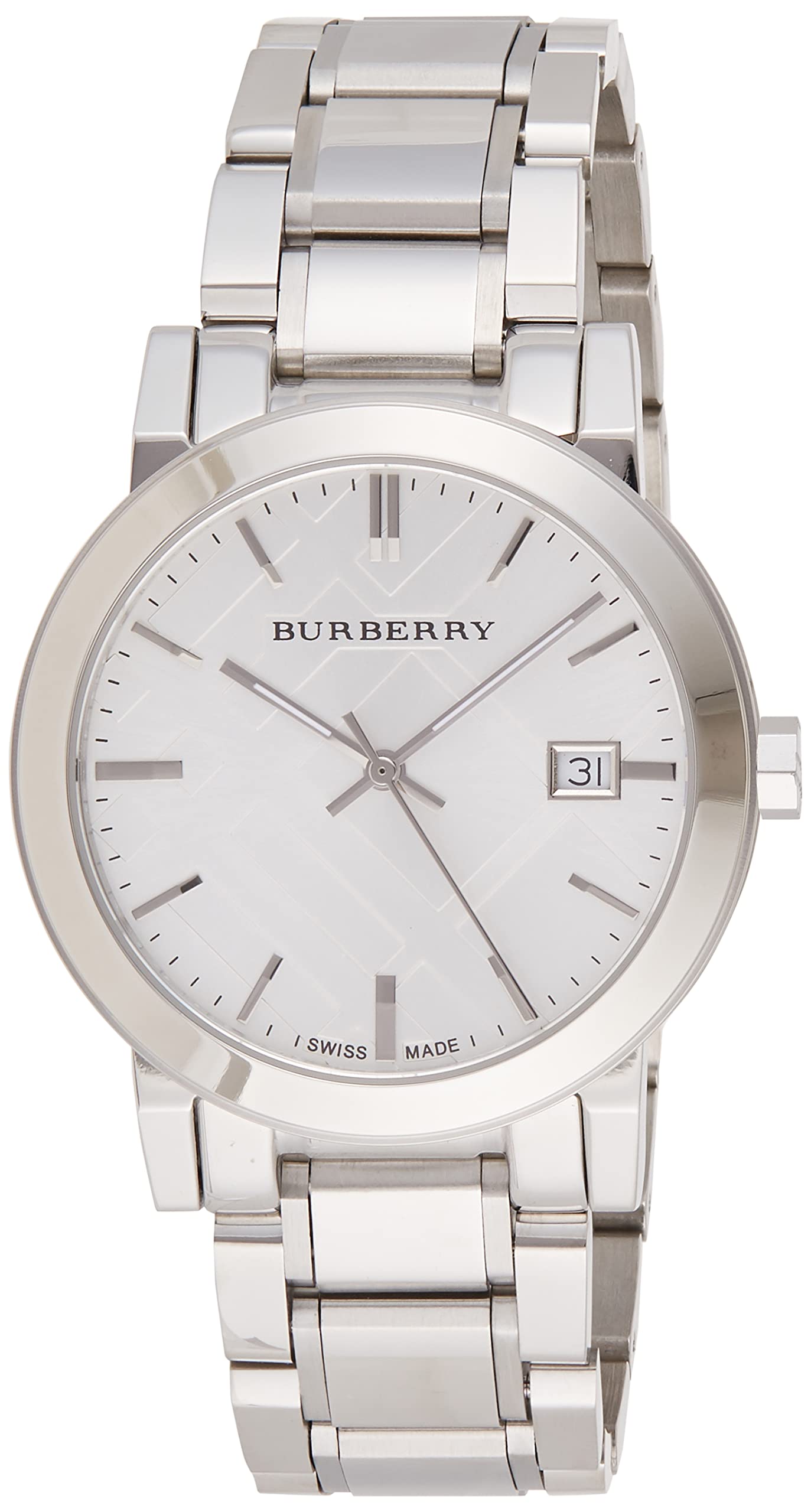 Burberry The City Silver Dial Silver Stainless Steel Strap Watch for Women - BU9000 Watches Burberry   