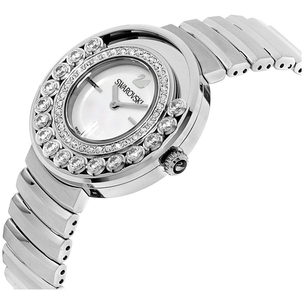Swarovski Lovely Crystal Mother of Pearl Dial Silver Steel Strap Watch for Women - 1160307 Watches Swarovski   