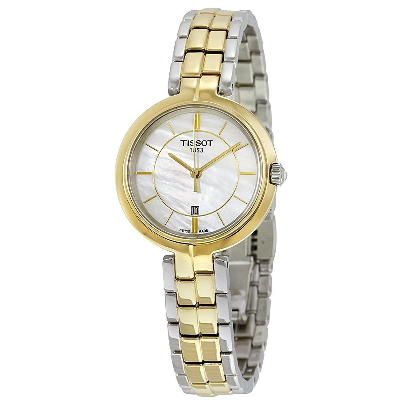 Tissot Flamingo Mother of Pearl Dial Watch For Women - T094.210.22.111.01 Watches Tissot   