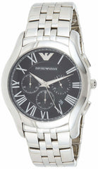 Emporio Armani Classic Chronograph Black Dial Stainless Steel Watch For Men - AR1786 Watches Emporio Armani   