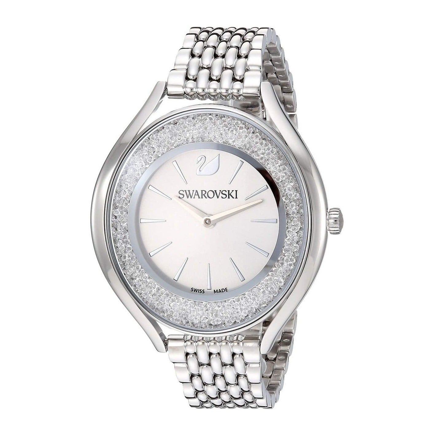 Swarovski Crystalline Aura Silver Dial Silver Steel Strap Watch for Women - 5519462 Watches Swarovski   