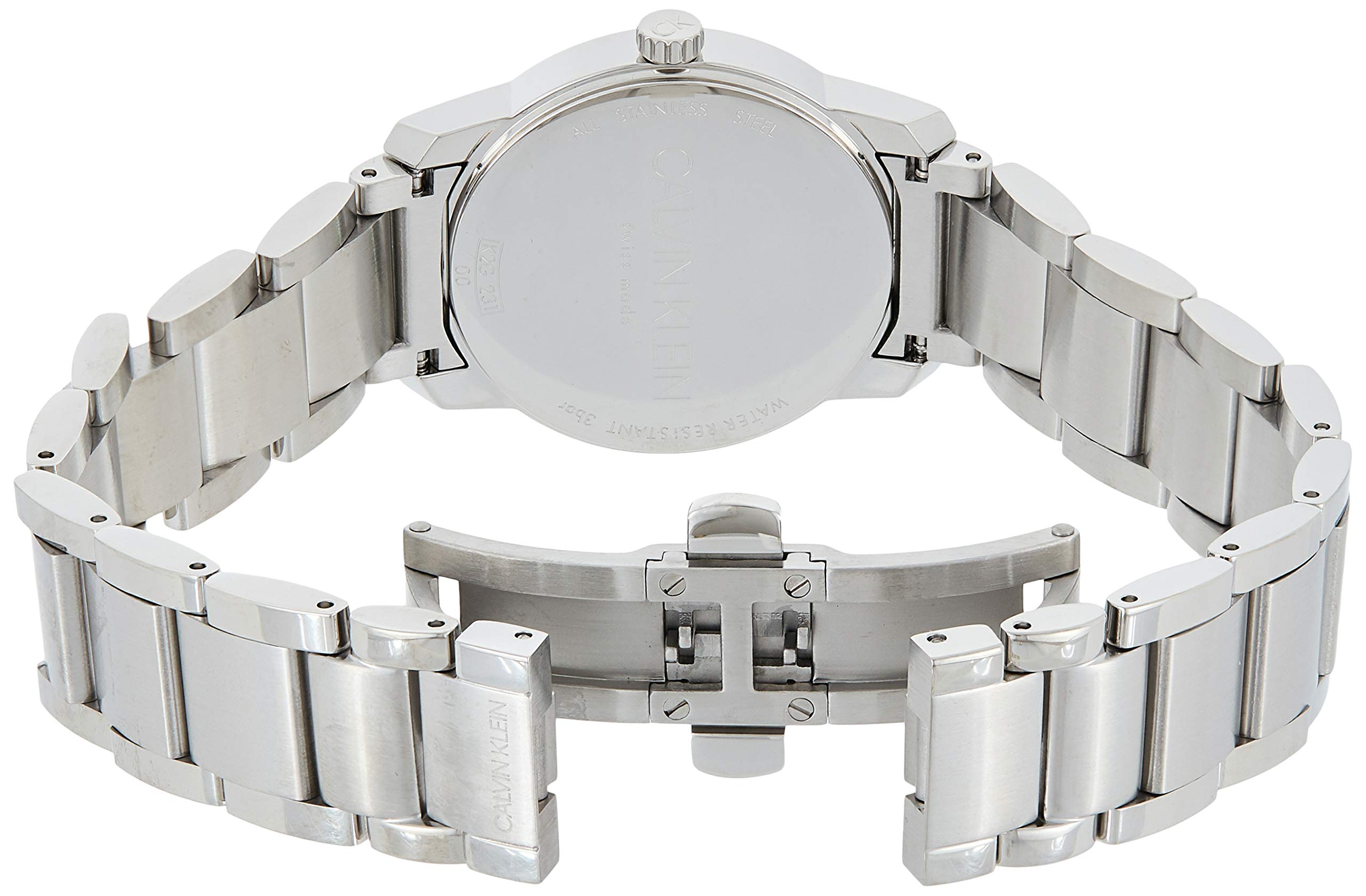 Calvin Klein City White Dial Silver Steel Strap Watch for Women - K2G23146 Watches Calvin Klein   