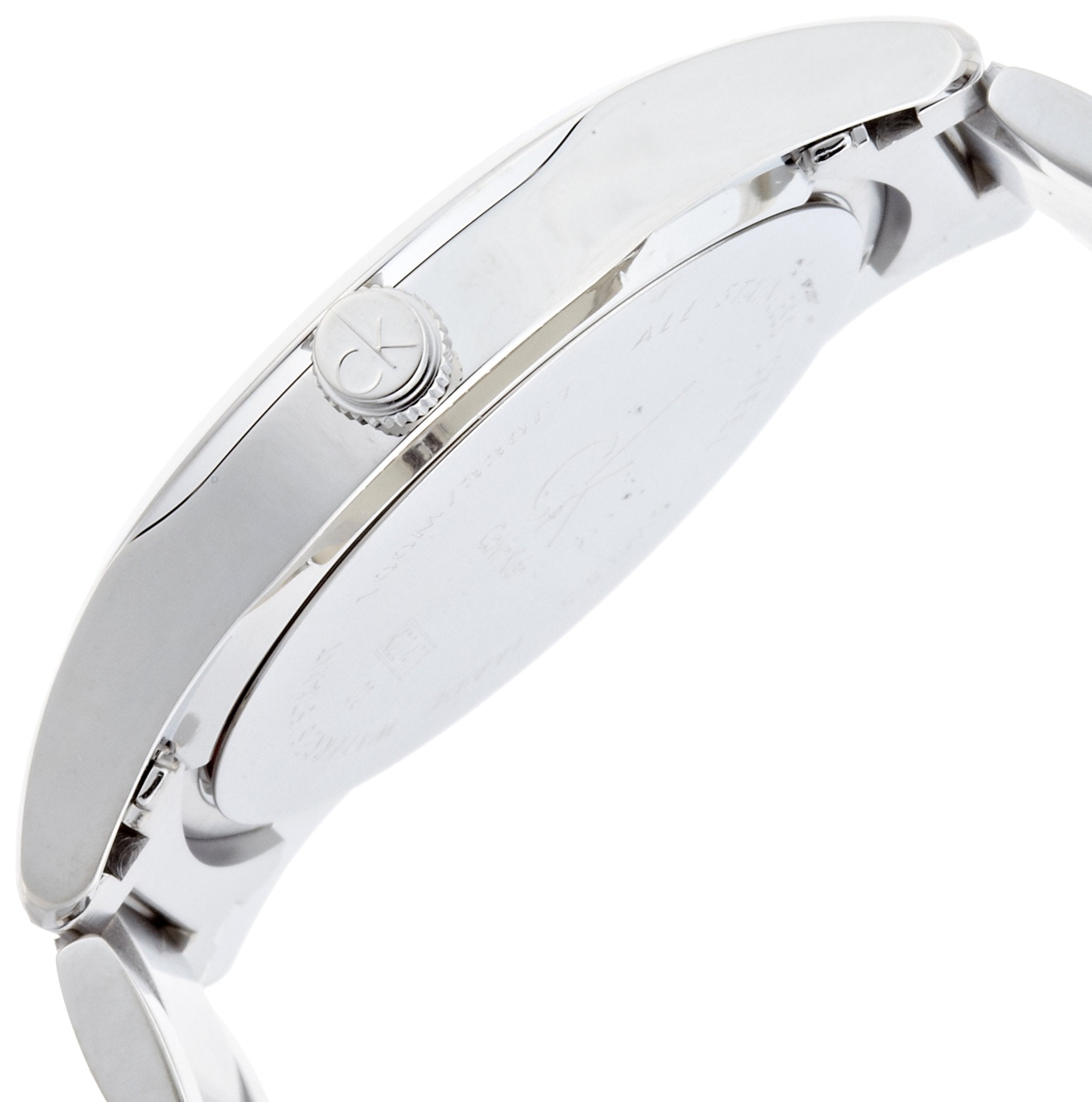 Calvin Klein Bold White Dial Silver Steel Strap Watch for Men - K2241120 Watches Calvin Klein   