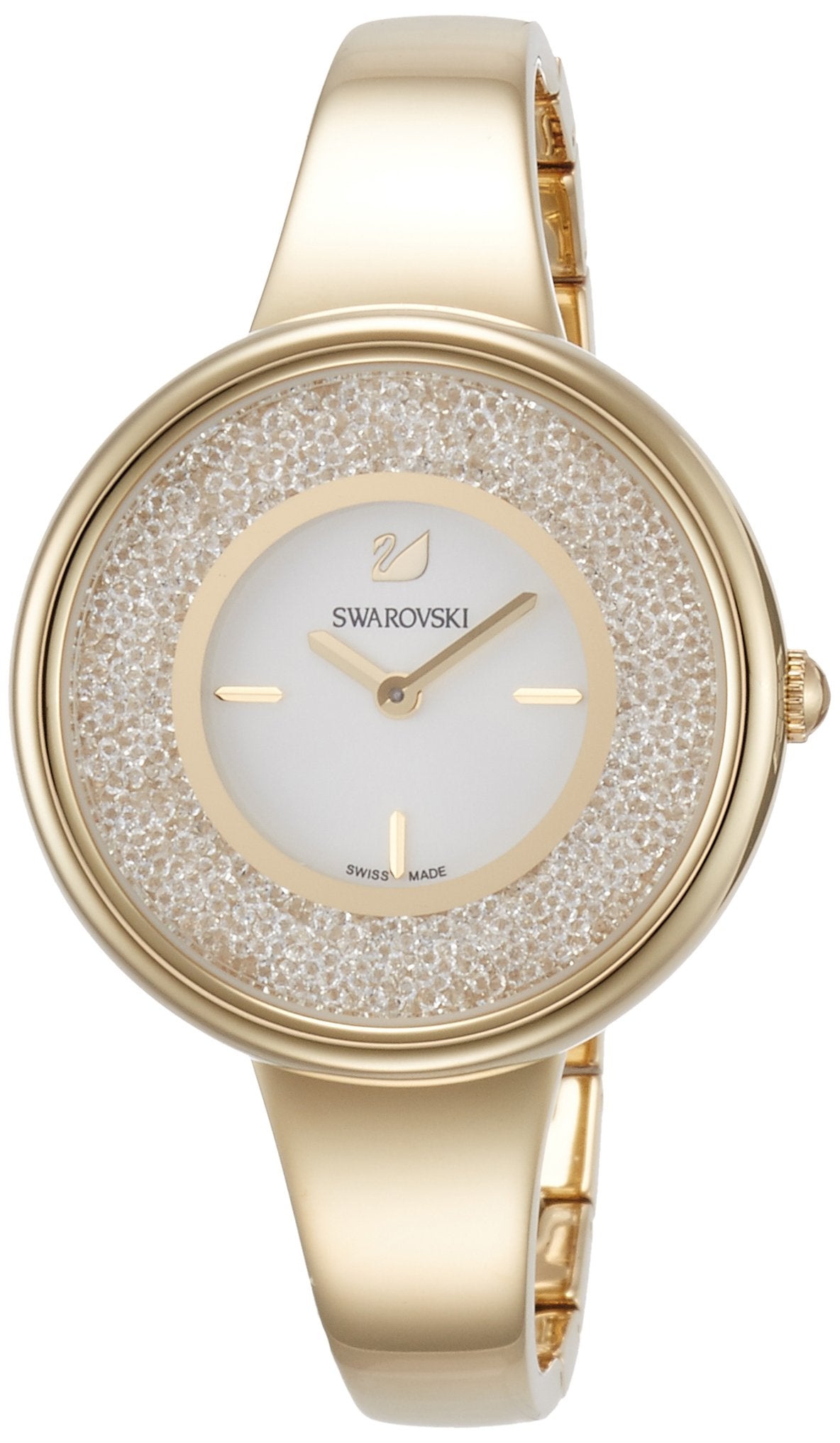 Swarovski Crystalline Bracelet White Dial Gold Steel Strap Watch for Women - 5269253 Watches Swarovski   