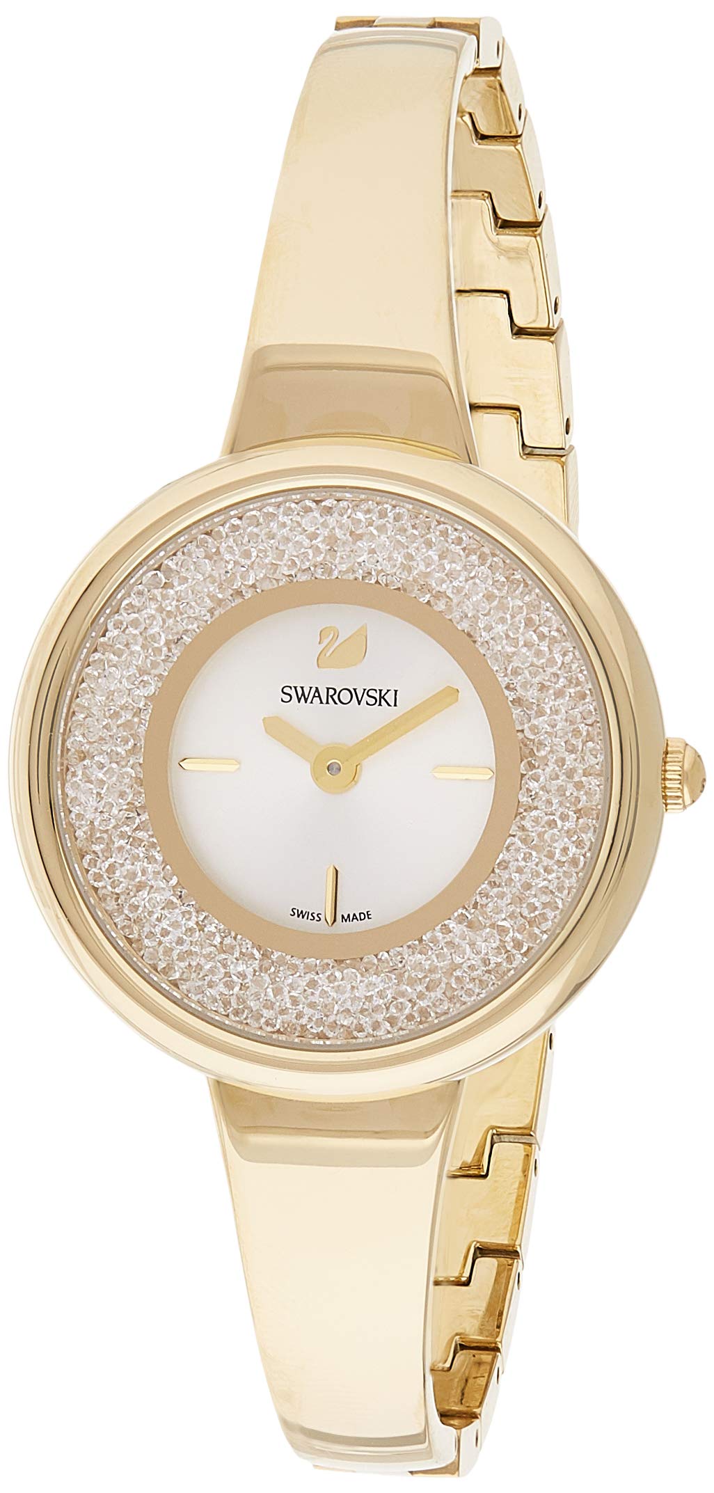 Swarovski Crystalline Bracelet White Dial Gold Steel Strap Watch for Women - 5269253 Watches Swarovski   