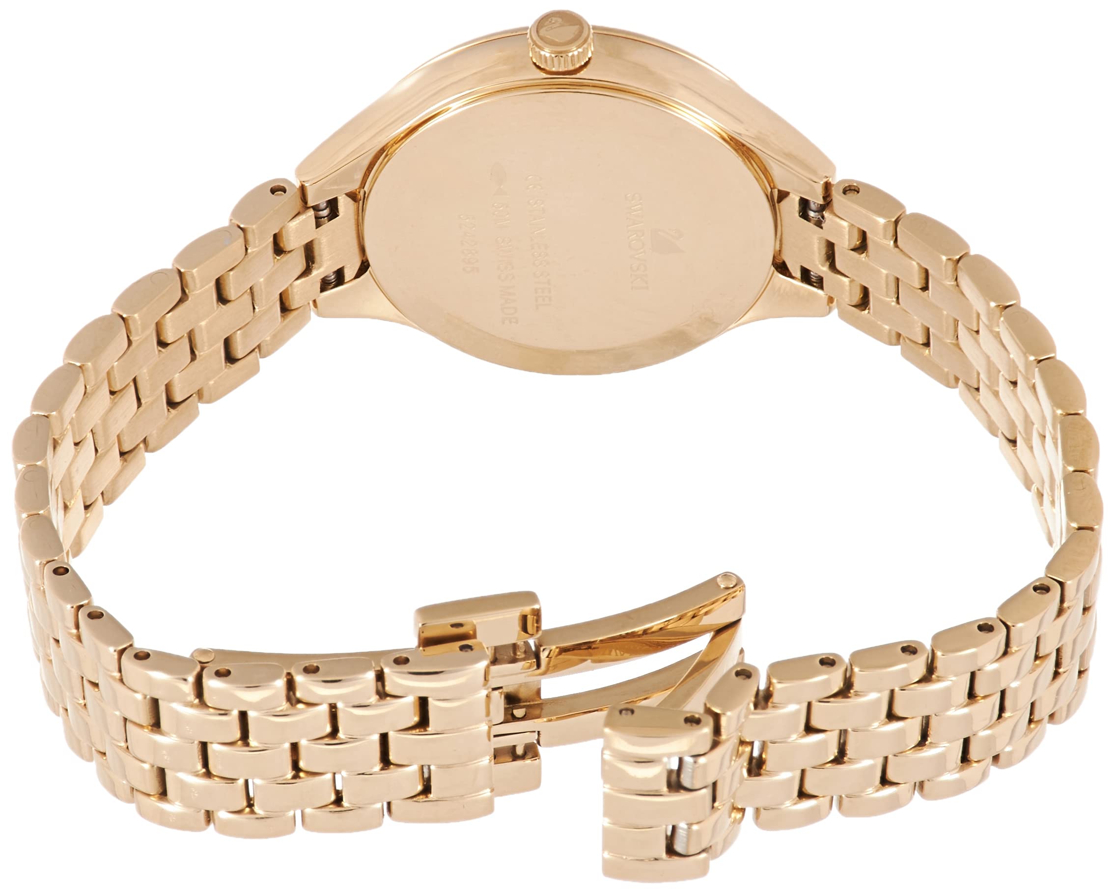 Swarovski Lovely Crystals Mother of Pearl Dial Rose Gold Steel Strap Watch for Women - 5261496 Watches Swarovski   
