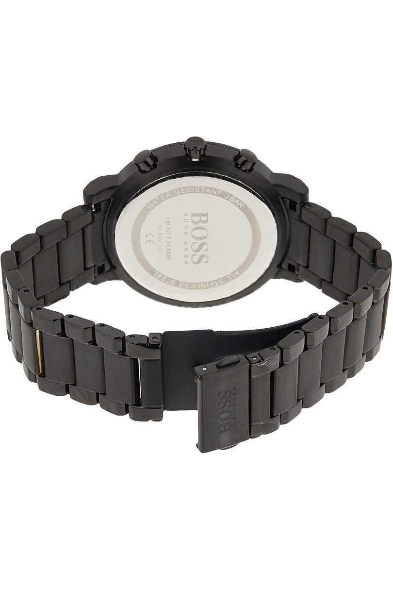 Hugo Boss Integrity Black Dial Black Steel Strap Watch for Men - 1513780 Watches Hugo Boss   