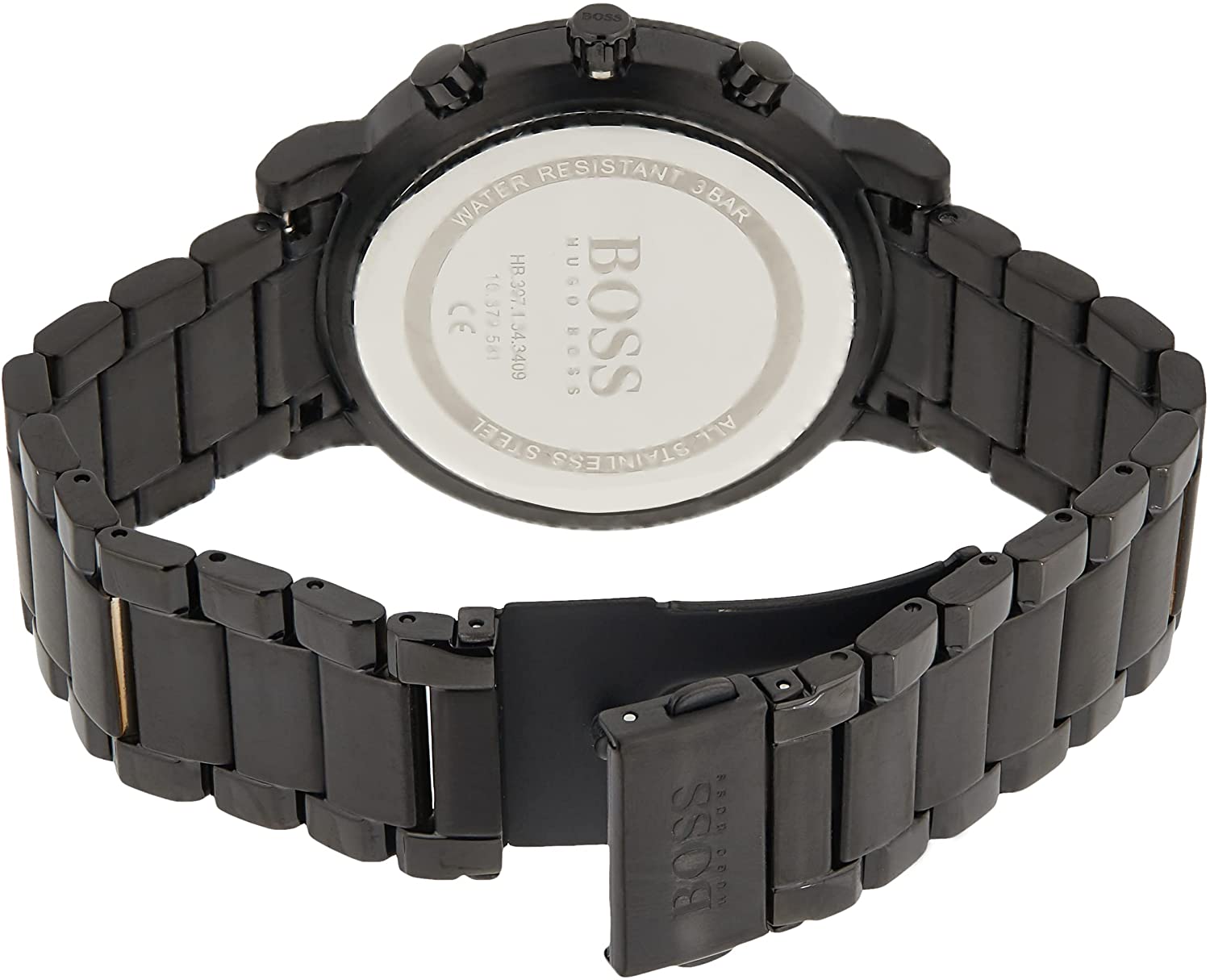 Hugo Boss Integrity Black Dial Black Steel Strap Watch for Men - 1513780 Watches Hugo Boss   