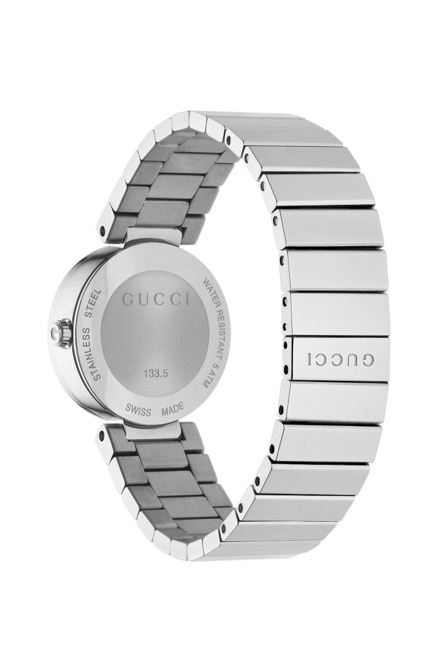 Gucci G Interlocking Silver Dial Silver Steel Strap Watch For Women - YA133503 Watches Gucci   