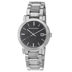 Burberry The City Black Dial Silver Stainless Steel Strap Watch for Women - BU9001 Watches Burberry   