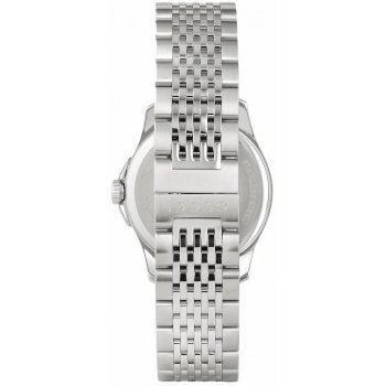 Gucci G Timeless Diamond Mother of Pearl Black Dial Silver Steel Strap Watch For Women - YA126505 Watches Gucci   