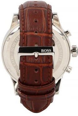 Hugo Boss Jet White Dial Brown Leather Strap Watch for Men - 1513280 Watches Hugo Boss   