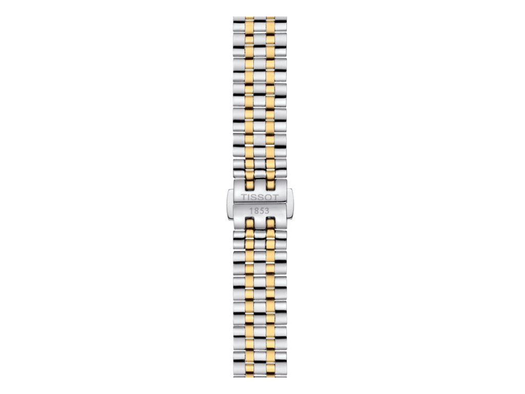 Tissot T Classic Carson Premium White Dial Two Tone Steel Strap Lady Watch For Women - T122.210.22.033.00 Watches Tissot   