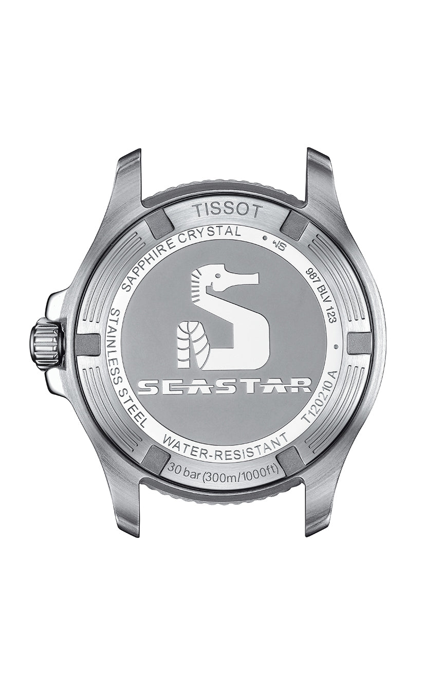 Tissot Seastar 1000 Lady Quartz 36mm White Dial Stainless Steel Strap Unisex Watch - T120.210.11.011.00 Watches Tissot   