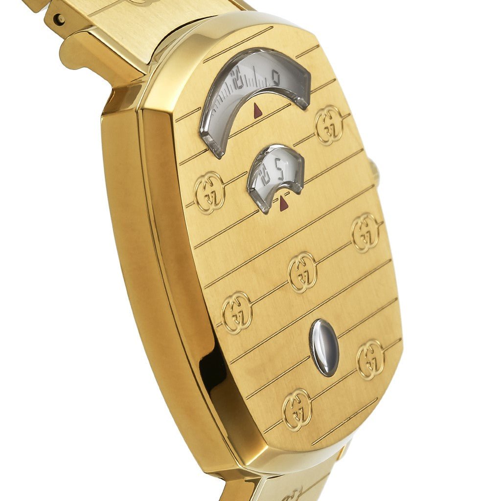 Gucci Grip Yellow Gold Dial Yellow Gold Steel Strap Unisex Watch -  YA157403 Watches Gucci   