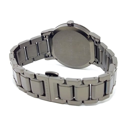 Burberry The City Gunmetal Dial Stainless Steel Strap Watch for Men - BU9007 Watches Burberry   