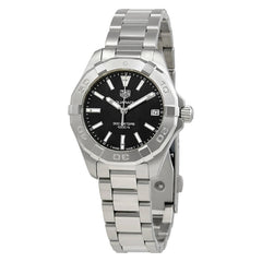 Tag Heuer Aquaracer Black Dial Silver Steel Strap Watch for Women - WBD1310.BA0740 Watches Tag Heuer   