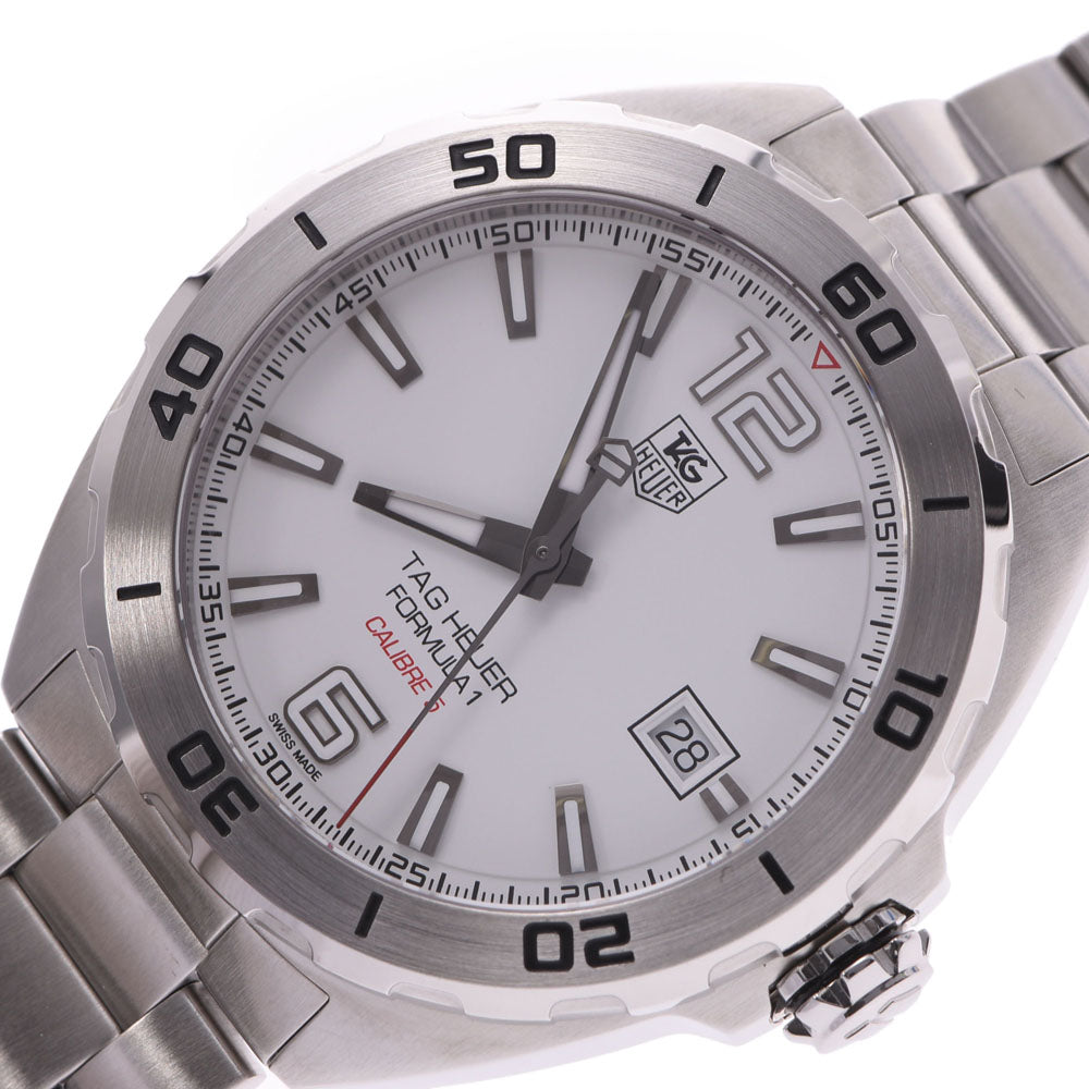 Tag Heuer Formula 1 Calibre 5 Automatic White Dial Silver Steel Strap Watch for Men - WAZ2114.BA0875 Watches Tag Heuer   