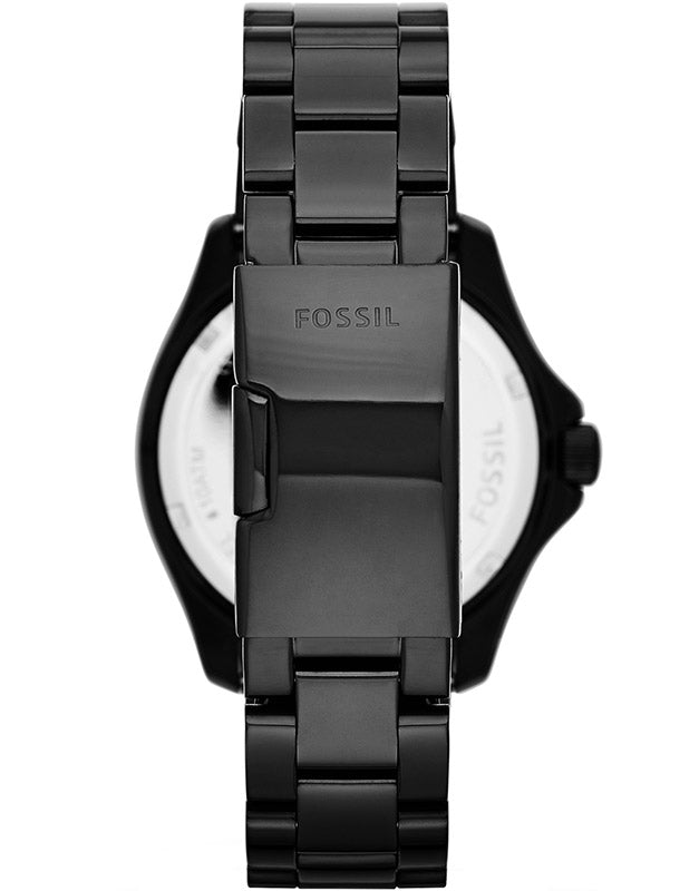 Fossil Cecile Multi Function Black Dial with Crystals Black Steel Strap Watch for Women - AM4522 Watches Fossil   