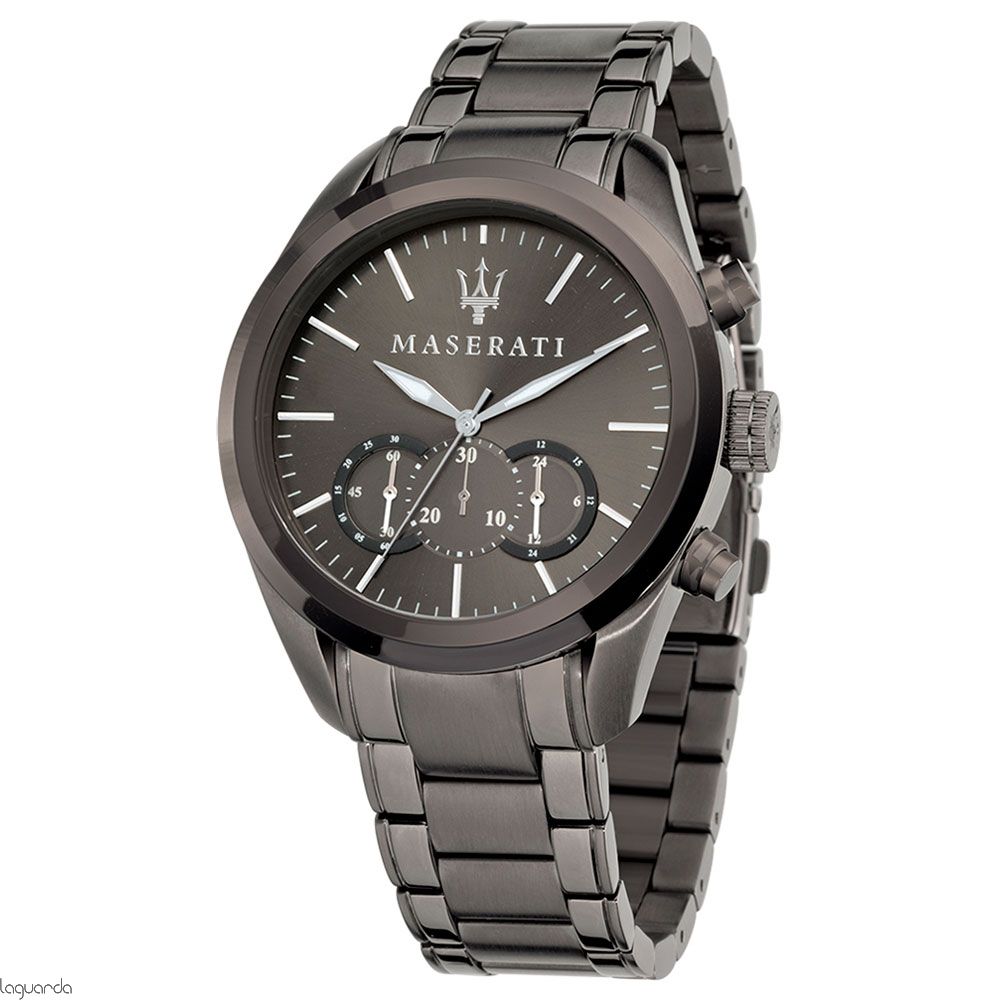 Maserati Traguardo 45mm Gun Metal Watch For Men - R8873612002 Watches Maserati   