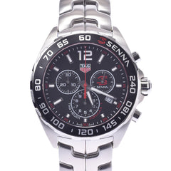 Tag Heuer Senna Chronograph Special Edition Black Dial Silver Steel Strap Watch for Men - CAZ1015.BA0883 Watches Tag Heuer   