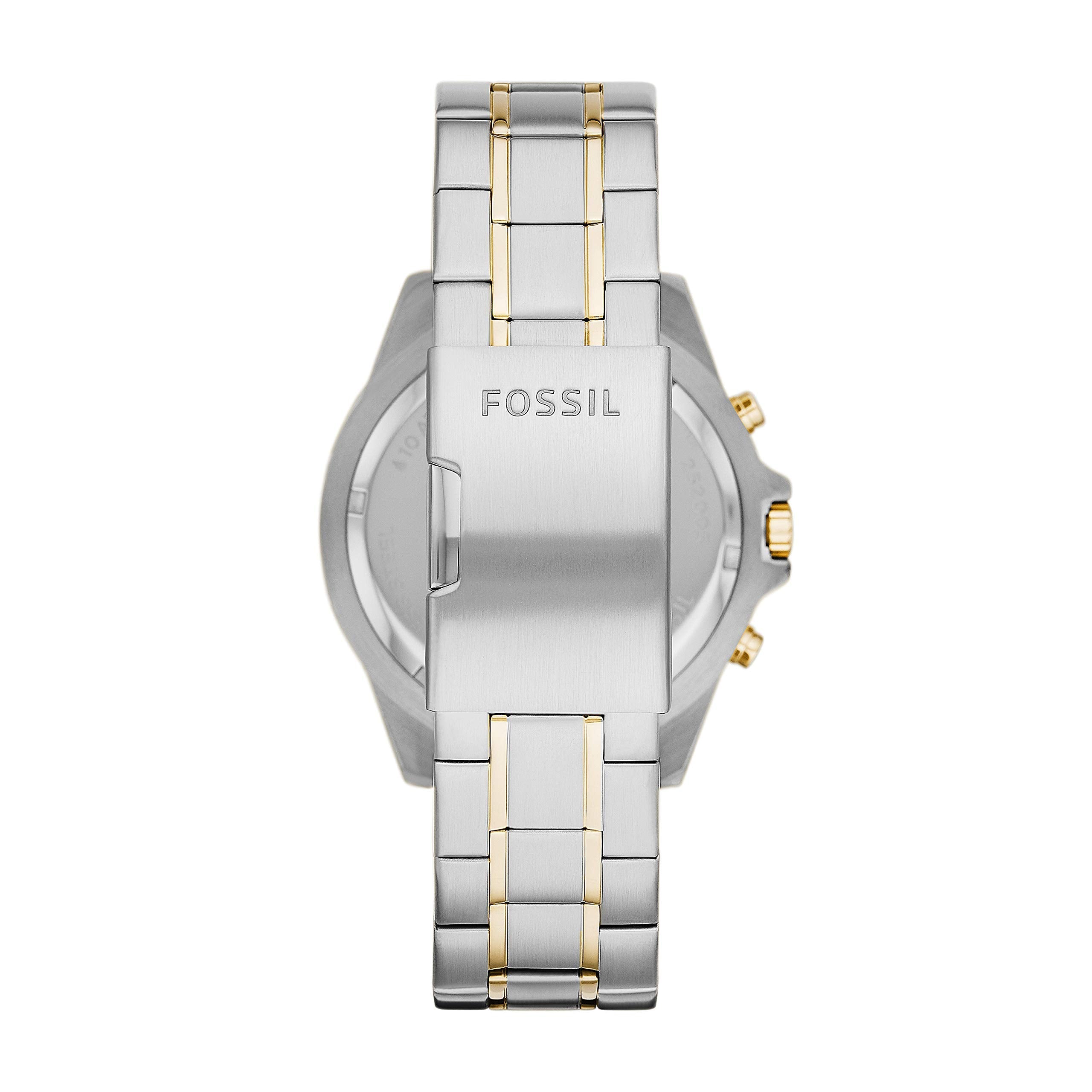 Fossil Garrett Analog Black Dial Two Tone Steel Strap Watch for Men - FS5771 Watches Fossil   