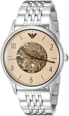 Emporio Armani Meccanico Multicolor Dial Stainless Steel Watch For Men - AR1922 Watches Emporio Armani   