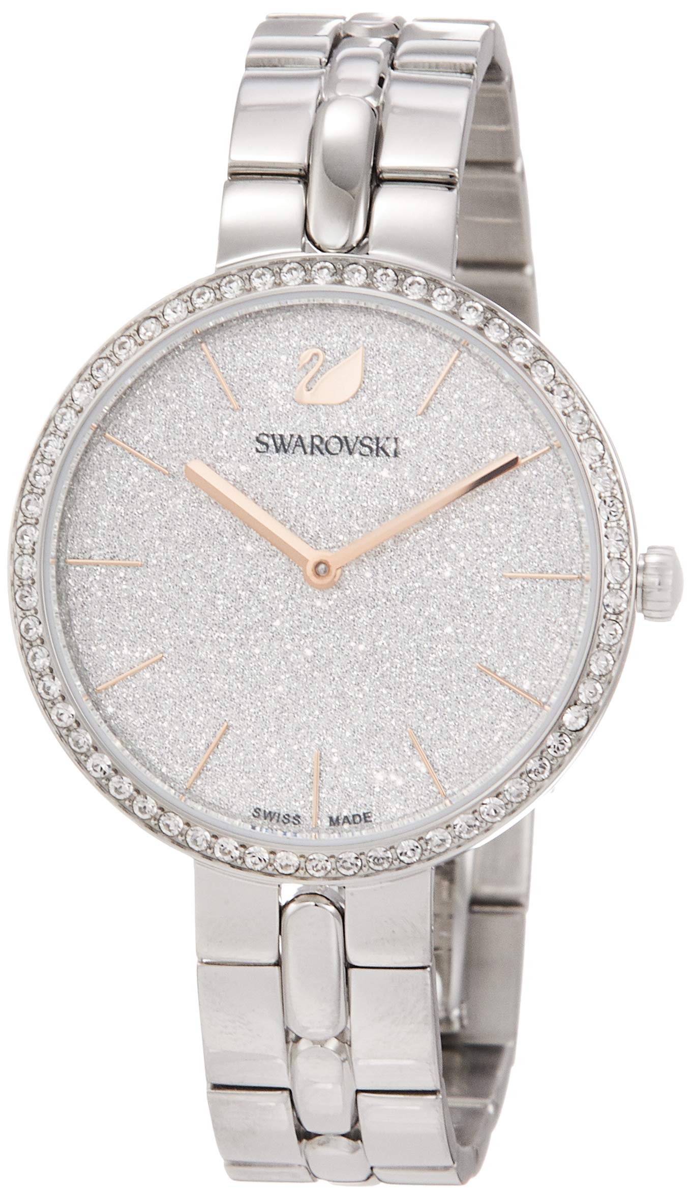 Swarovski Cosmopolitan Diamond Powder Silver Dial Silver Steel Strap Watch for Women - 5517807 Watches Swarovski   